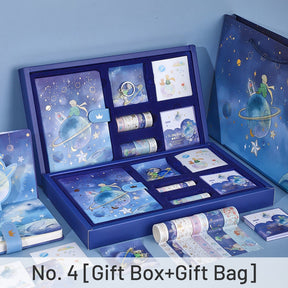 Cosmic Adventures-The Little Prince Cartoon Cosmic Adventure Journal Gift Box+Gift Bag Set