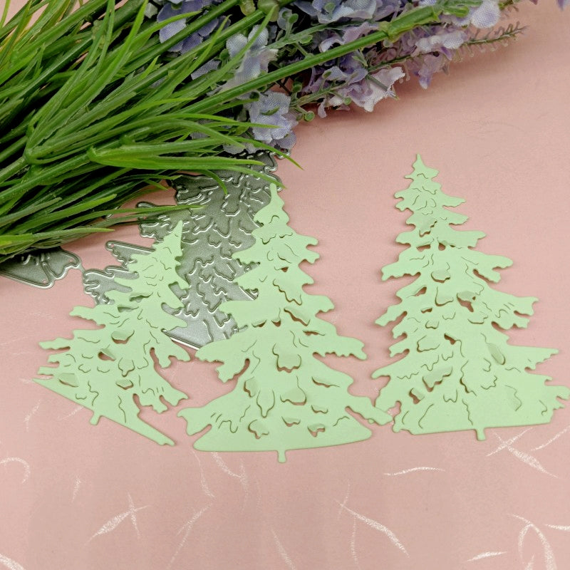 Three Christmas Tree Carbon Steel Crafting Dies b