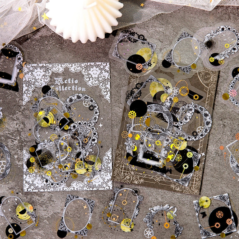 Time & Eternity Holographic Stickers - Butterflies, Roses, Numbers, Elves b2