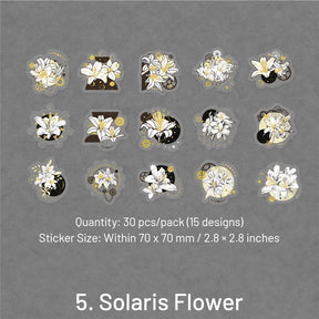 Time & Eternity Holographic Stickers - Butterflies, Roses, Numbers, Elves sku-5