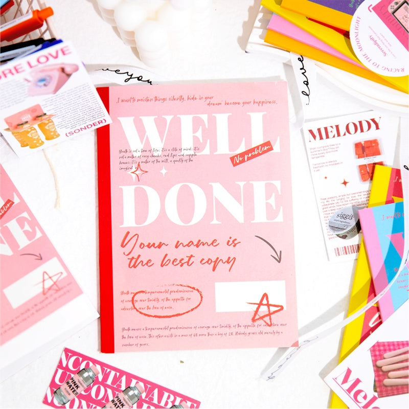 Time and Space Mail Series Colorful English Memo Book Jounrnal Notebook b2