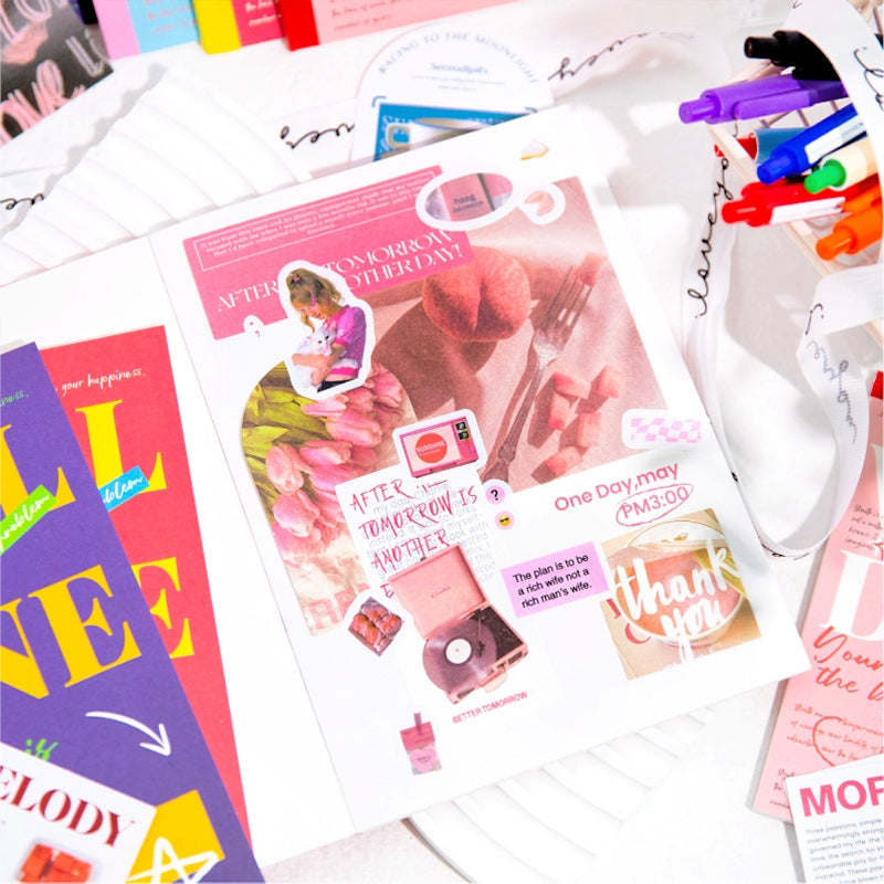 Time and Space Mail Series Colorful English Memo Book Jounrnal Notebook b5