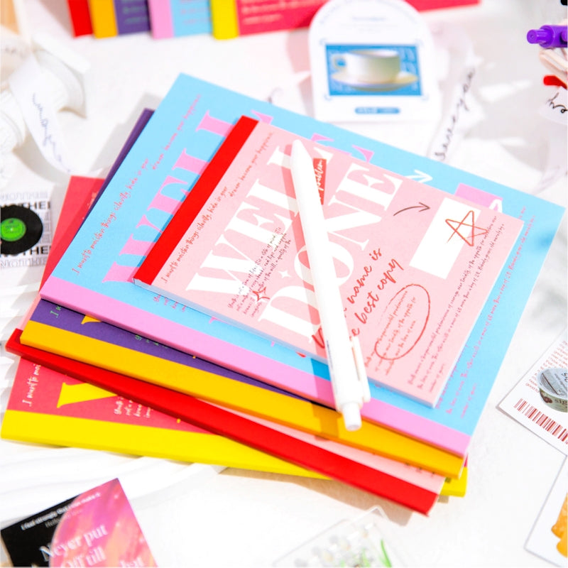 Time and Space Mail Series Colorful English Memo Book Jounrnal Notebook b6