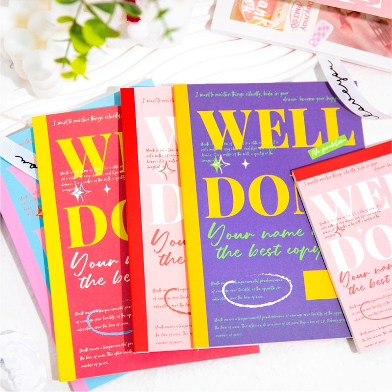 Time and Space Mail Series Colorful English Memo Book Jounrnal Notebook b7