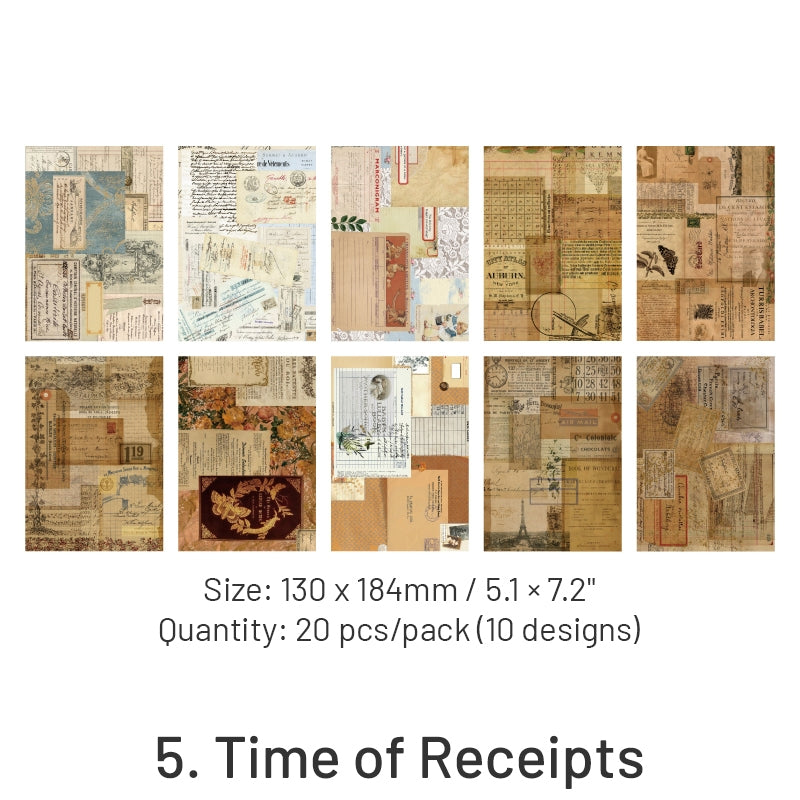 Time Box Series Nostalgia Collage Paper sku-5