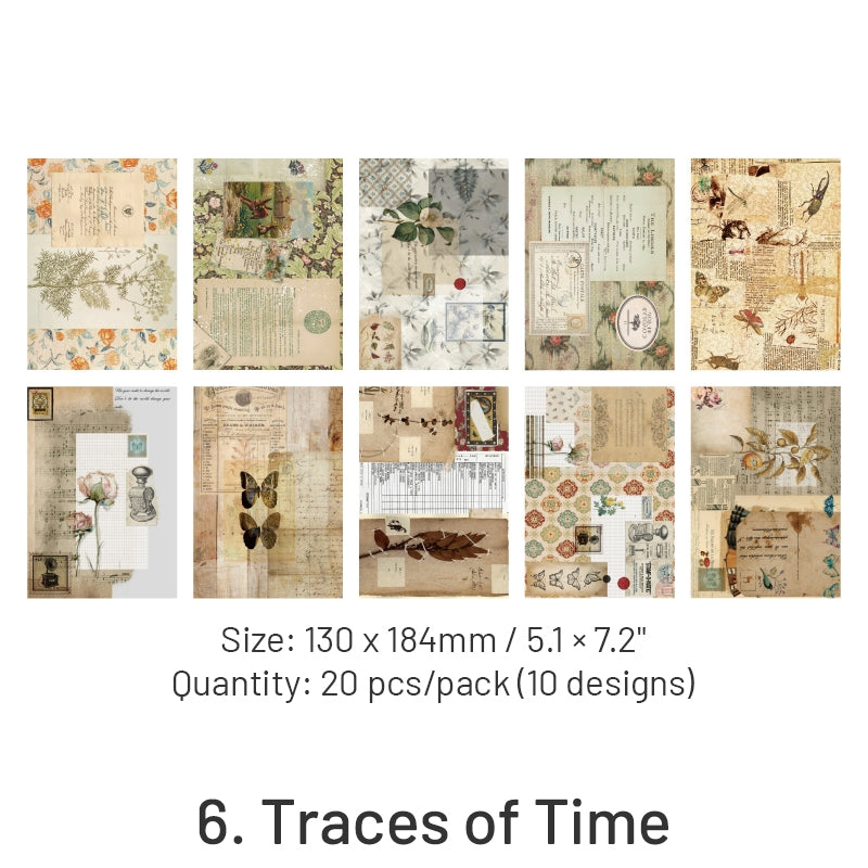 Time Box Series Nostalgia Collage Paper sku-6