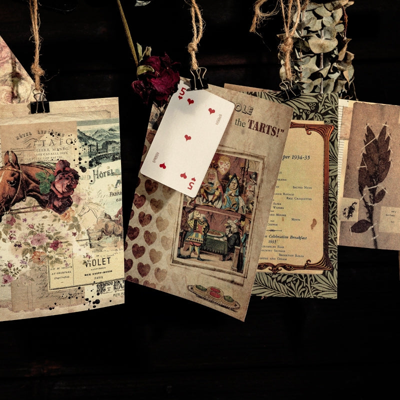 Time Box Series Retro Nostalgia Scrapbook Paper b2