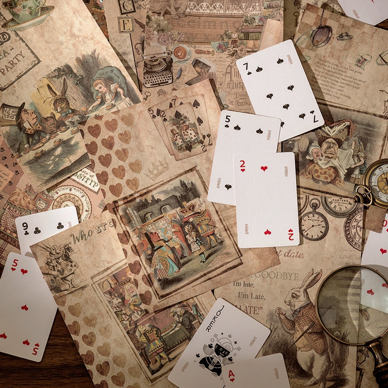 Time Box Series Retro Nostalgia Scrapbook Paper b4