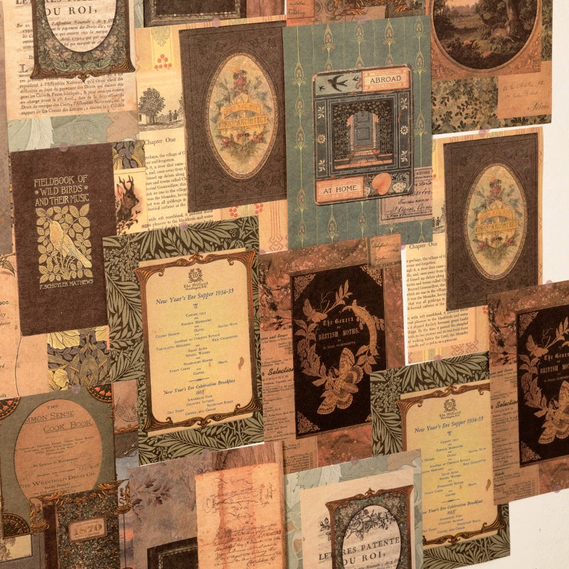 Time Box Series Retro Nostalgia Scrapbook Paper b5
