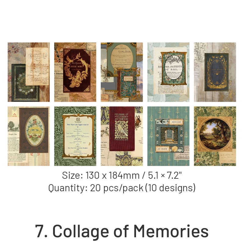 Time Box Series Retro Nostalgia Scrapbook Paper sku-7