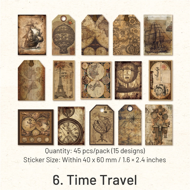 Time Concert Series Retro Washi Sticker Pack sku-6