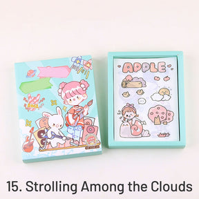 Time Flies Cute Cartoon Boxed Washi Stickers sku-15