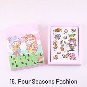 Time Flies Cute Cartoon Boxed Washi Stickers sku-16