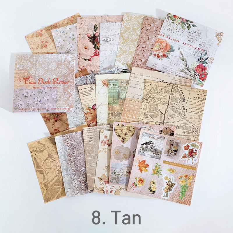 Paper & Plant Sticker Beige (2 sheets of stickers)