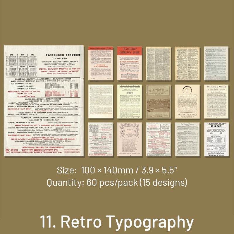 Time Travel Series Vintage Scrapbook Paper Book sku-11