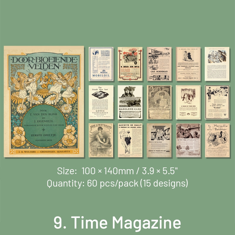 Time Travel Series Vintage Scrapbook Paper Book sku-9