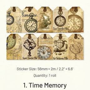 Tiny Prologue Series Vintage Kraft Decorative Stickers sku-1