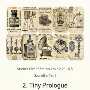 Tiny Prologue Series Vintage Kraft Decorative Stickers sku-2
