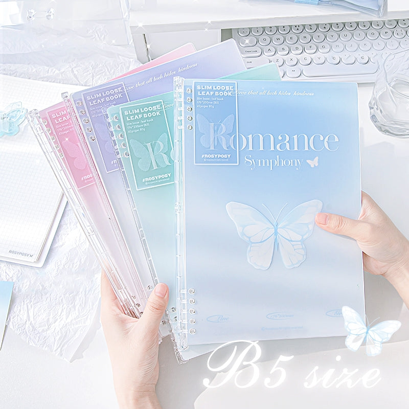 To Fly Series Gradient Color Butterfly Notebook b1