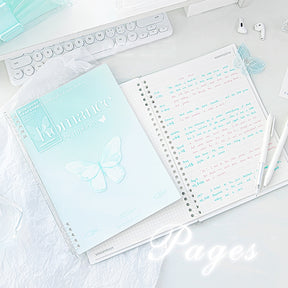 To Fly Series Gradient Color Butterfly Notebook b3