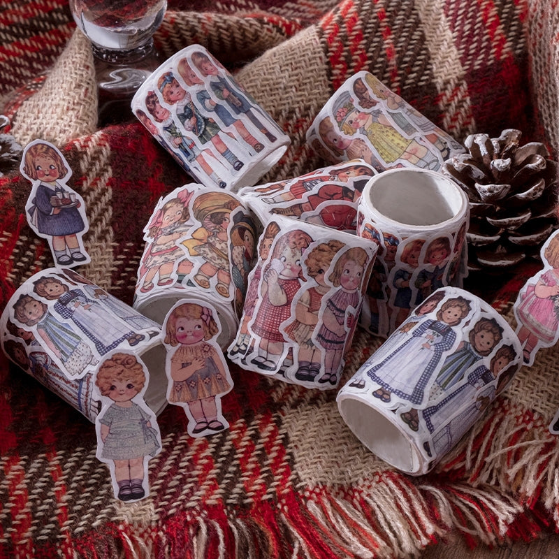 Tomato Soup Doll Character Washi Stickers b1