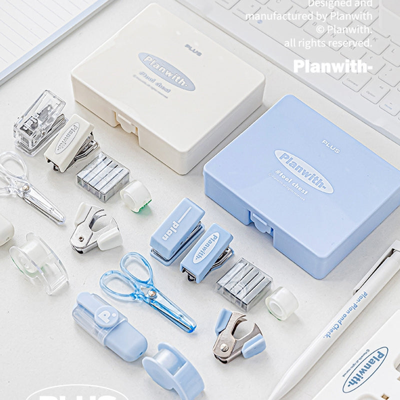 Tool Box With Hole Punch, Stapler, Scissors and Storage 概述-3