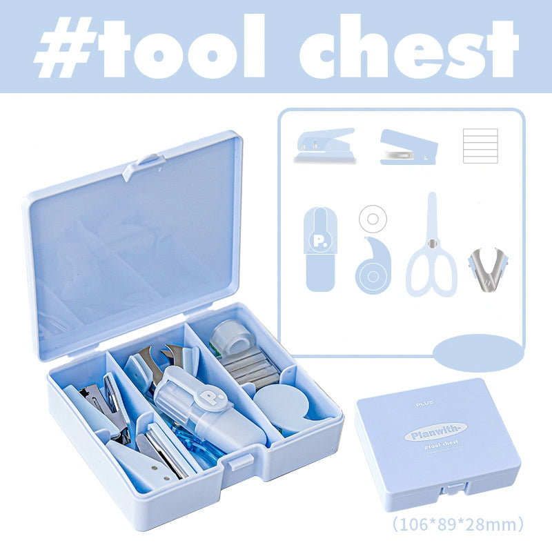 Tool Box With Hole Punch, Stapler, Scissors and Storage SKU 图片-6