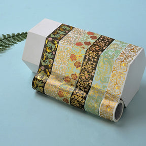 Traditional Chinese Floral Hot Stamping Washi Tape b2