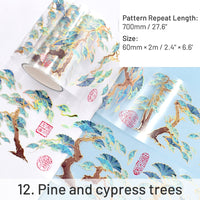 12. Pine and cypress trees