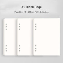 Transparent Cover Loose-Leaf Journal Notebook sku-25