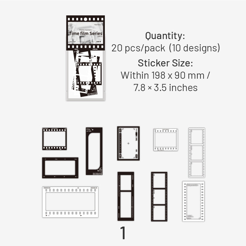 Transparent Film PET Stickers sku-1