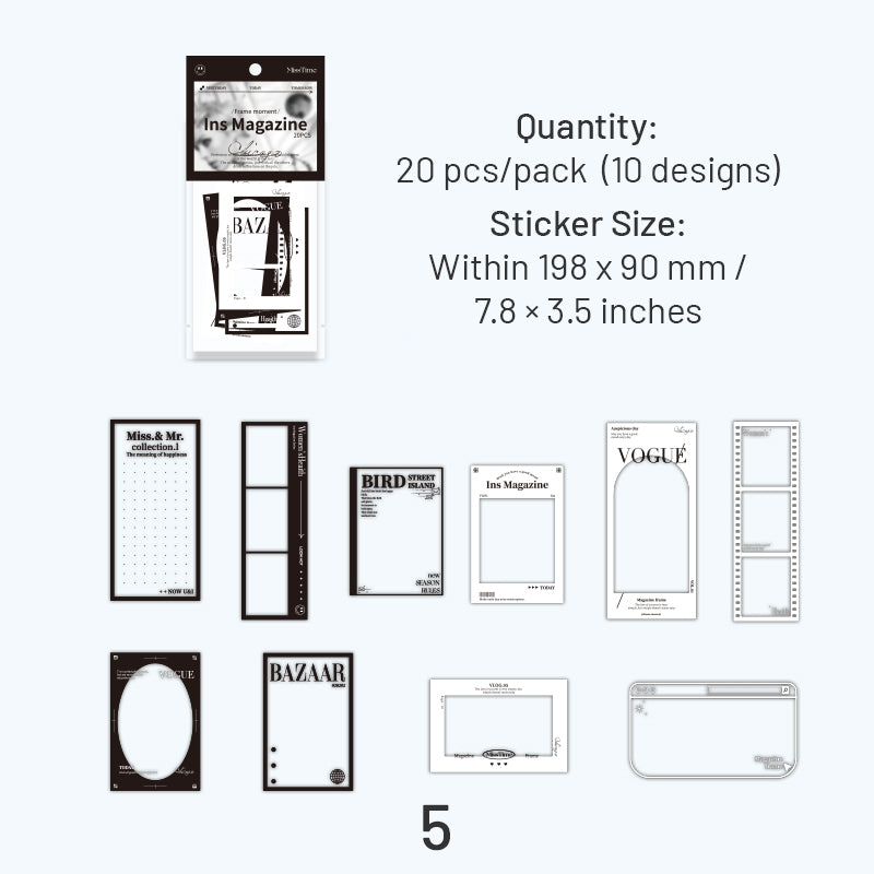 Transparent Film PET Stickers sku-5