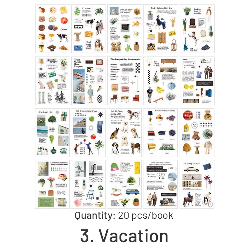 Travel and Vacation Photo PET Sticker Book sku-3