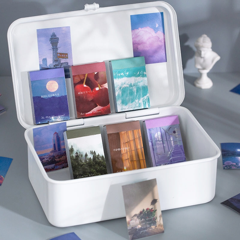 Travel Landscape Sticker Book - Sea, Moon, Forest, Sky b4