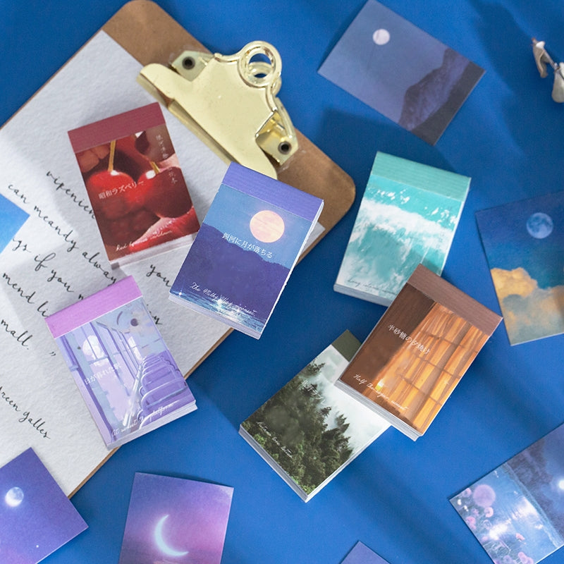 Travel Landscape Sticker Book - Sea, Moon, Forest, Sky b6