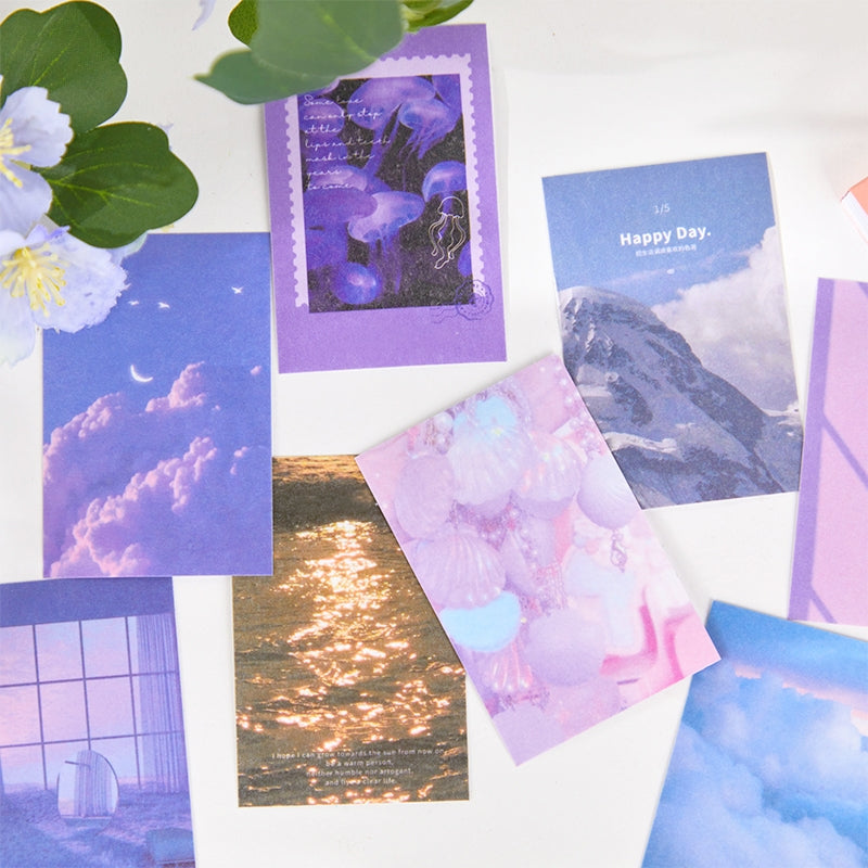 Travel Landscape Washi Sticker Book - Sky, Sea, Fields, Flowers b2