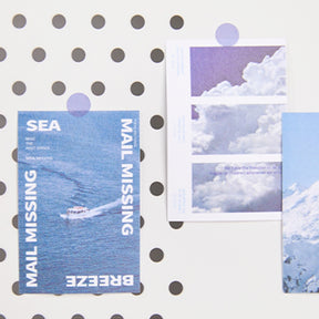 Travel Landscape Washi Sticker Book - Sky, Sea, Fields, Flowers b7