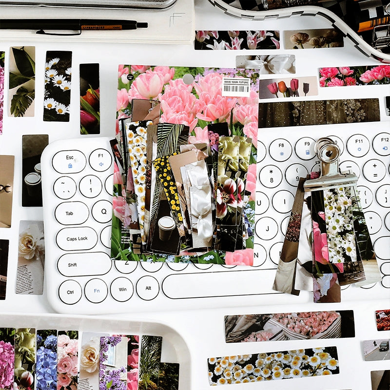 Travel Long Strip Stickers - Fruit, Vacation, Flowers, Afternoon Tea b2