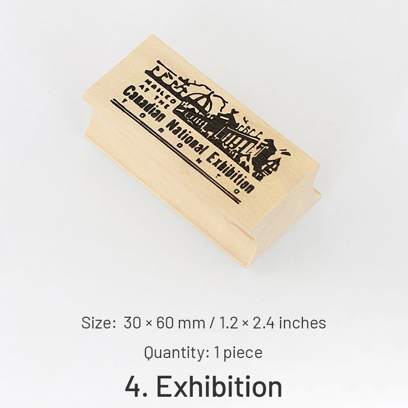Travel Memories Wooden Rubber Stamp sku-4