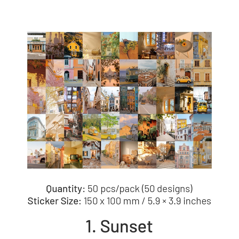 Travel Scenery Series Washi Sticker Book sku-1