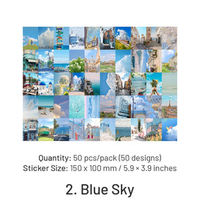 Travel Scenery Series Washi Sticker Book sku-2