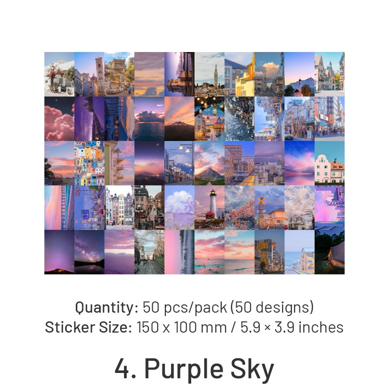 Travel Scenery Series Washi Sticker Book sku-4