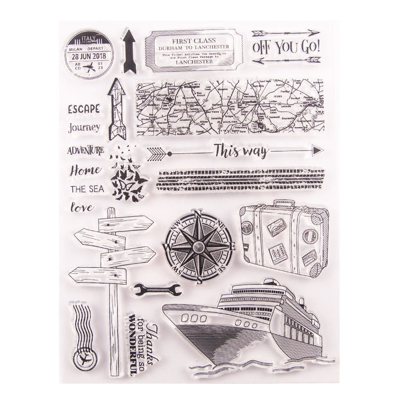 Travel-Themed Silicone Stamps sku