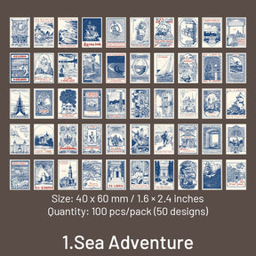 Travel-themed Washi Sticker Book sku-1
