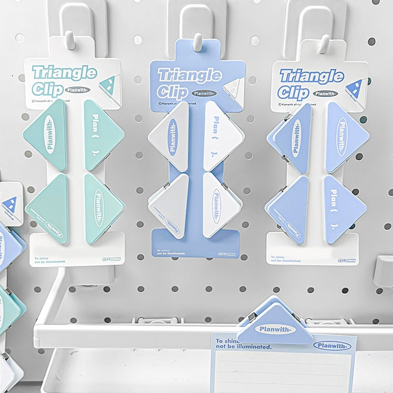 Triangle clip, storage corner clip, office stationery bill binding clip 概述-19