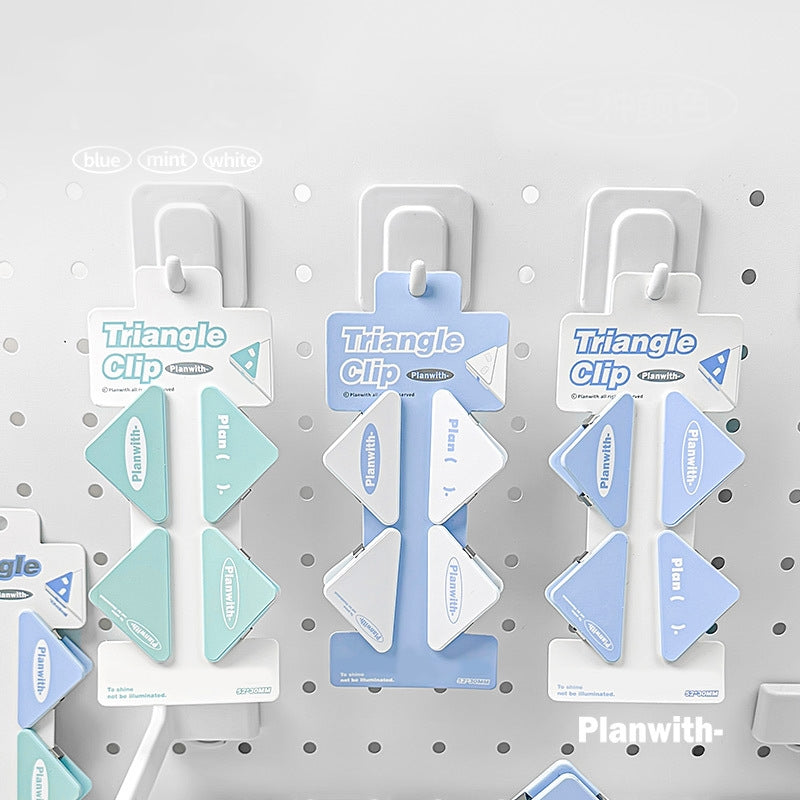 Triangle clip, storage corner clip, office stationery bill binding clip 主图-2