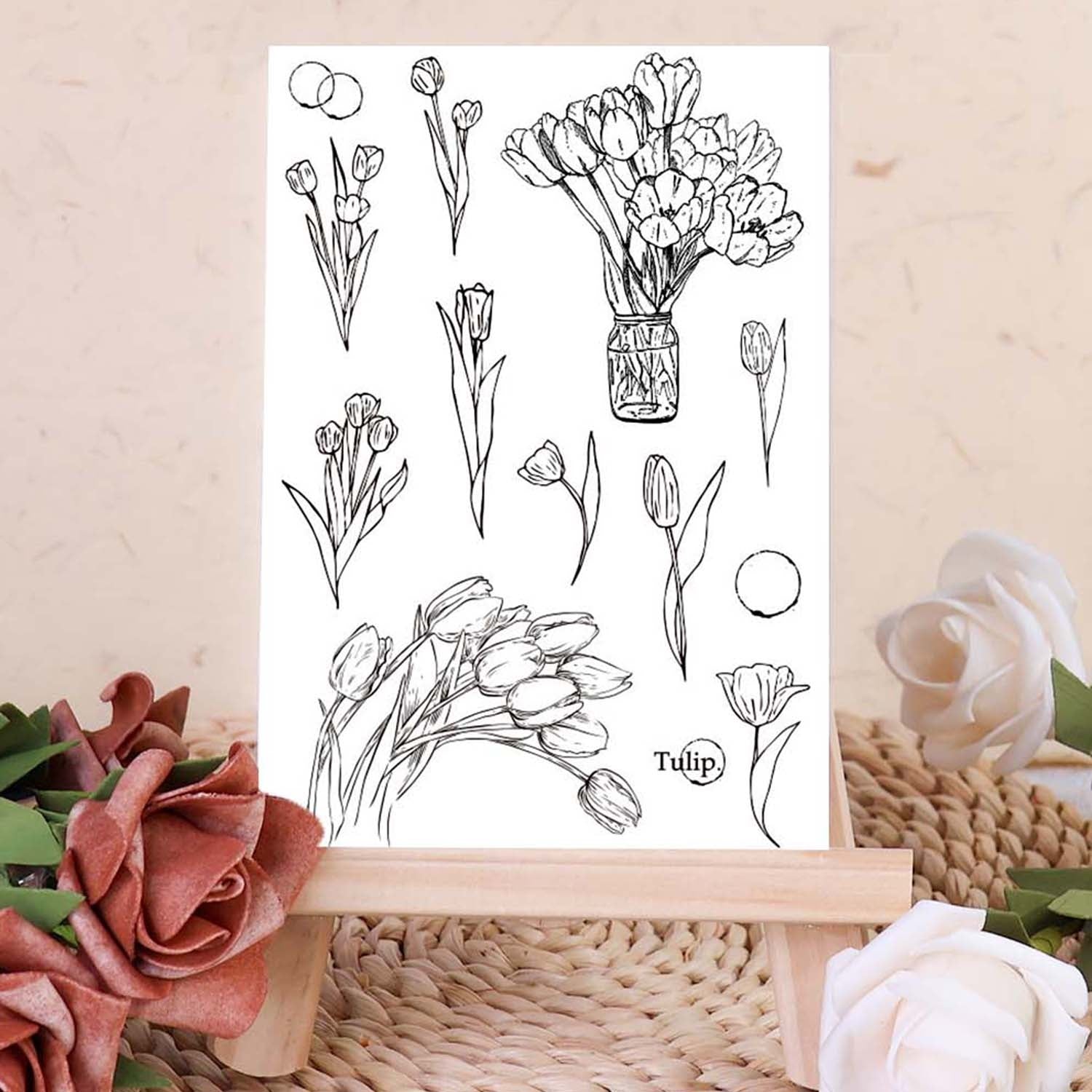 Tulips Transparent Silicone Stamps