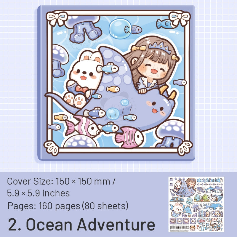 Underwater World Series Cute Cartoon Character Journal Notebook sku-2