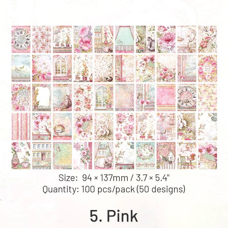 Unwrap a Vintage Rose Series Journal Decorative Paper sku-5