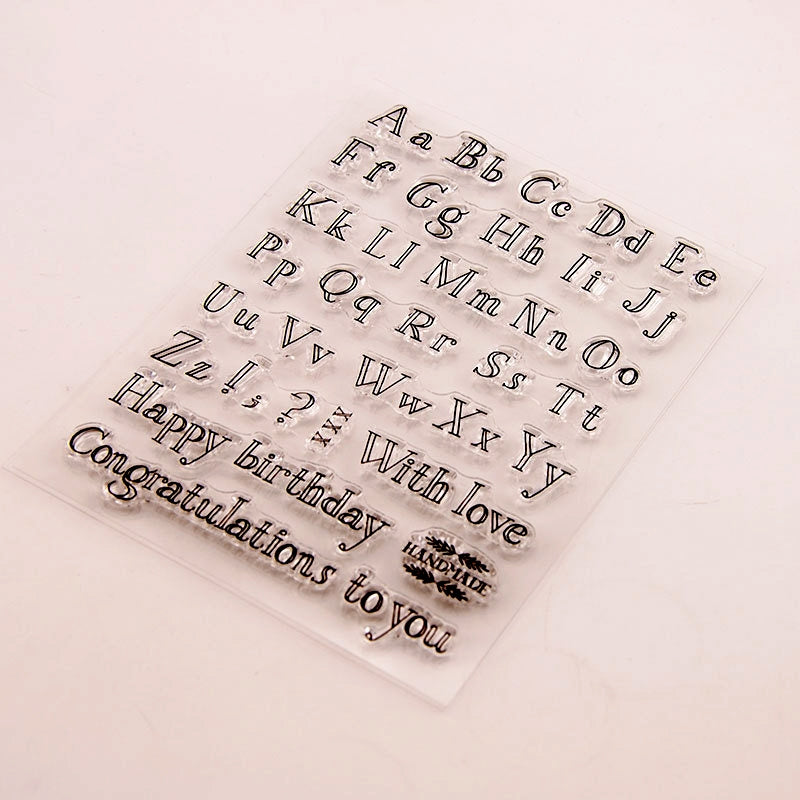 Uppercase and Lowercase Letter Silicone Stamp c2